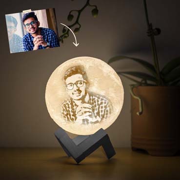 Personalised 3D Moon Lamp for Son Birthday (14cm,3 colours)