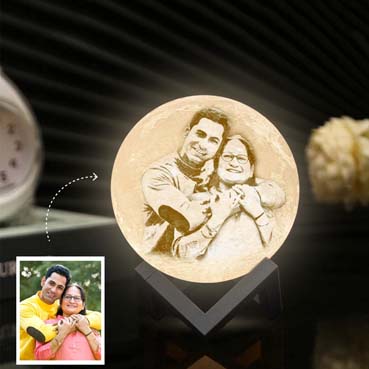 Personalised 3D Moon Lamp for Mother Birthday (14cm,3 colours)