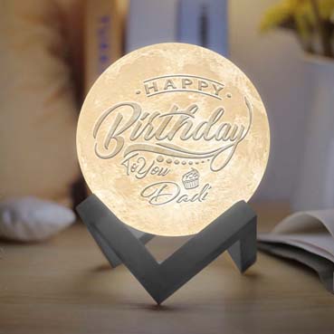 Personalised 3D Moon Lamp for Grand Mother Birthday (14cm,16 colours)