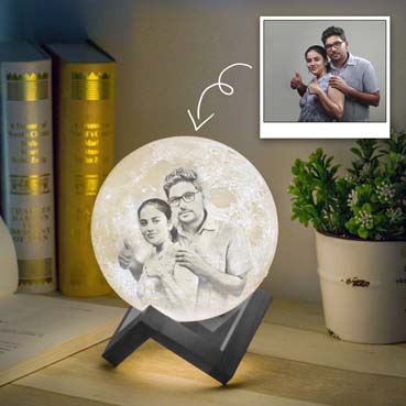 Personalised 3D Moon Lamp for Girl Friend Anniversary(14cm,16 colours)