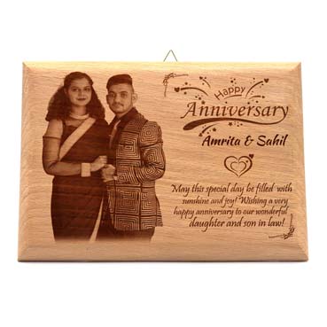 Wooden Photo Frame Personalised for Daughter Anniversary(11.5”x8.25”)