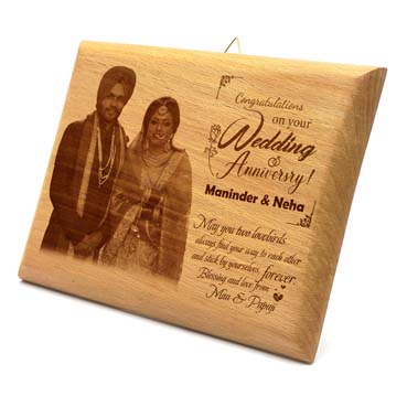 Wooden Photo Frame Personalised for Daughter Anniversary(15”x9”)