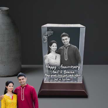 Personalised 3D Crystal Gift for Daughter Anniversary(180x120x65mm)