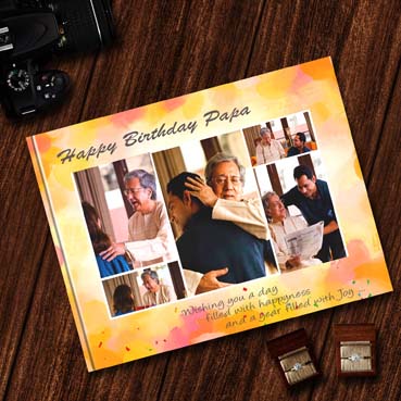 Personalised Photo Album (18.25'x12') for Father Birthday