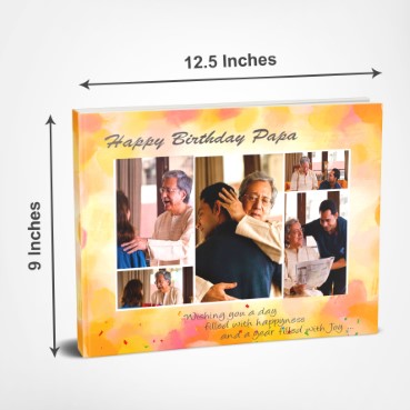 Personalised Photo Album (12.5'x9') for Father Birthday