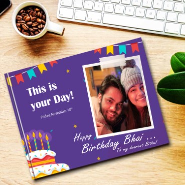 Personalised Photo Album (12.5'x9') for Brother Birthday