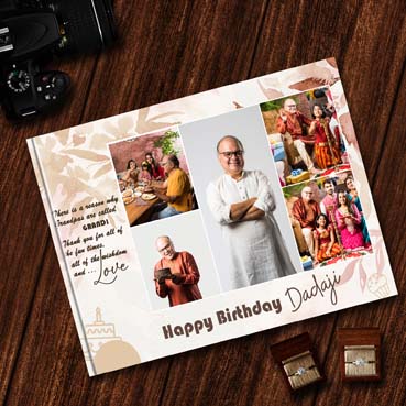 Personalised Photo Album (18.25'x12') for Grand Father Birthday