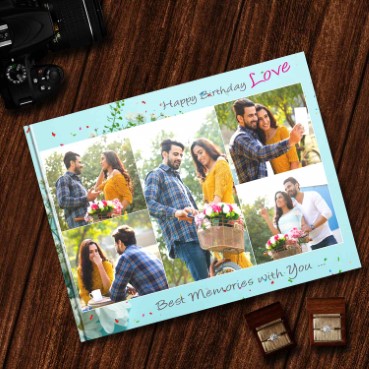 Personalised Photo Album (12.5'x9') for Wife Birthday