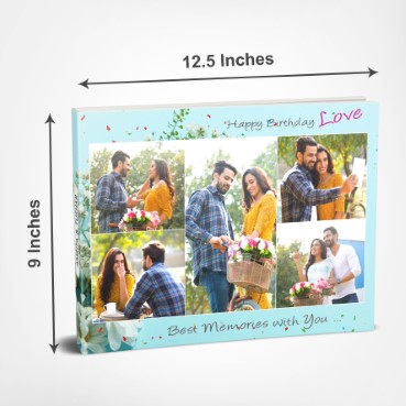 Personalised Photo Album (12.5'x9') for Wife Birthday