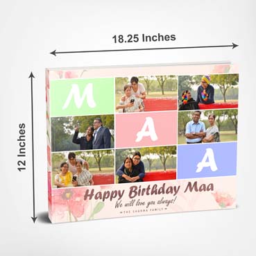 Personalised Photo Album (18.25'x12') for Mother Birthday