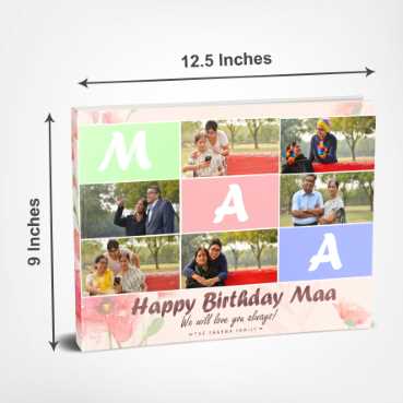 Personalised Photo Album (12.5'x9') for Mother Birthday