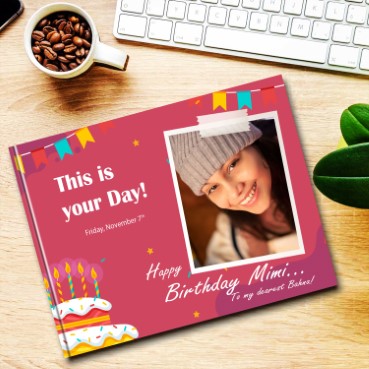 Personalised Photo Album (12.5'x9') for Sister Birthday