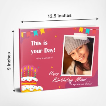 Personalised Photo Album (12.5'x9') for Sister Birthday