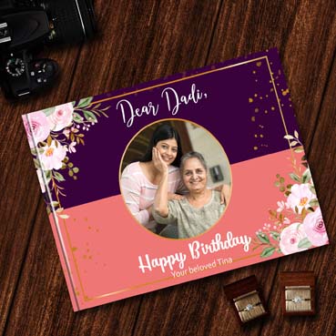 Personalised Photo Album (18.25'x12') for Grand Mother Birthday