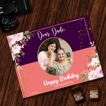 Personalised Photo Album (12.5'x9') for Grand Mother Birthday