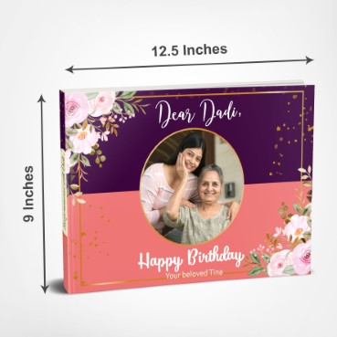 Personalised Photo Album (12.5'x9') for Grand Mother Birthday