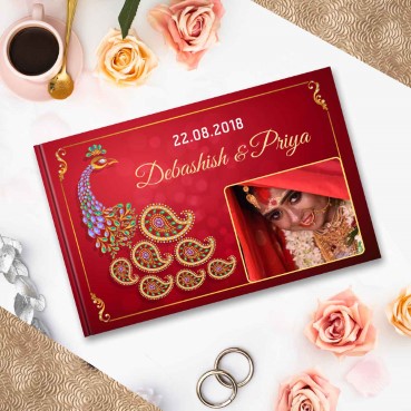 Personalised Photo Album (12.5'x9') for Husband Anniversary
