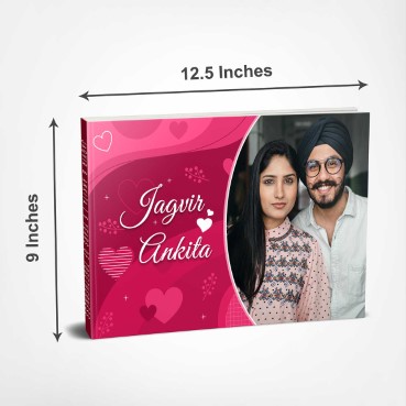 Personalised Photo Album (12.5'x9') for Boy Friend Anniversary