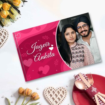 Personalised Photo Album (12.5'x9') for Boy Friend Anniversary