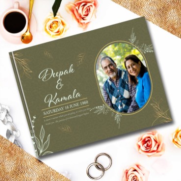 Personalised Photo Album (12.5'x9') for Grand Father Anniversary