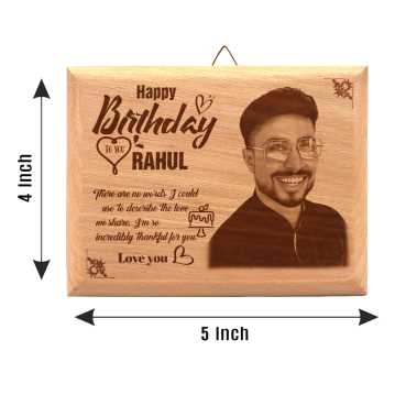 Birthday Gift for Boy Friend Wooden Photo Frame (5'x4')