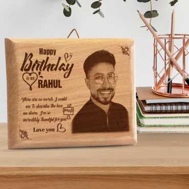 Birthday Gift for Boy Friend Wooden Photo Frame (5'x4')
