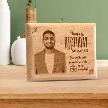 Birthday Gift for Son Wooden Photo Frame (5'x4')