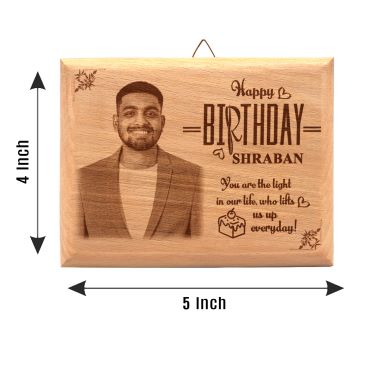 Birthday Gift for Son Wooden Photo Frame (5'x4')