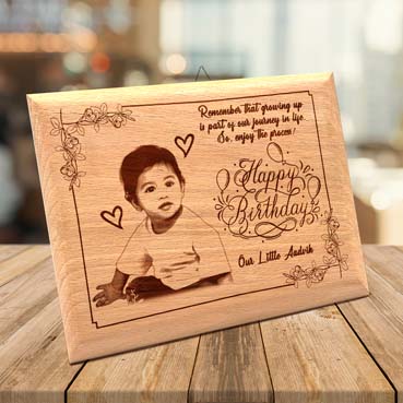 Birthday Gift for Child Wooden Photo Frame (7'x5')