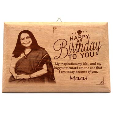 Birthday Gift for Mother Wooden Photo Frame (7'x5')