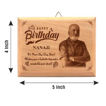 Birthday Gift for Grand Father Wooden Photo Frame (5'x4')