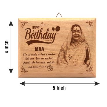 Birthday Gift for Mother Wooden Photo Frame (5'x4')