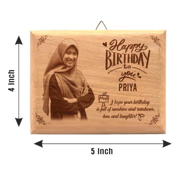 Birthday Gift for Female Friend Wooden Photo Frame (5'x4')