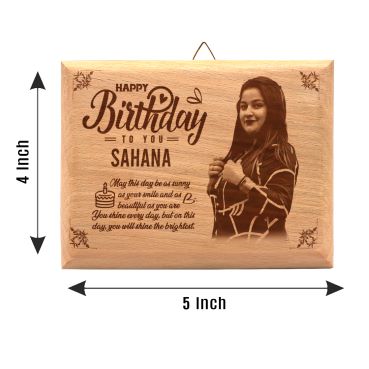 Birthday Gift for Girl Friend Wooden Photo Frame (5'x4')