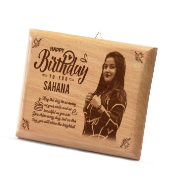 Birthday Gift for Girl Friend Wooden Photo Frame (5'x4')