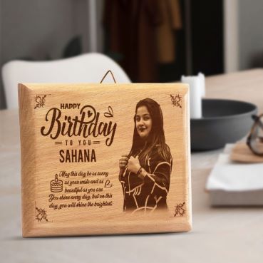 Birthday Gift for Girl Friend Wooden Photo Frame (5'x4')