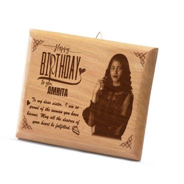 Birthday Gift for Sister Wooden Photo Frame (5'x4')