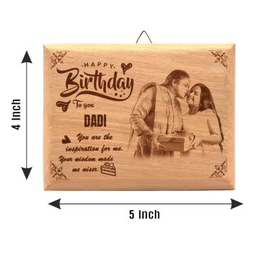 Birthday Gift for Grand Mother Wooden Photo Frame (5'x4')