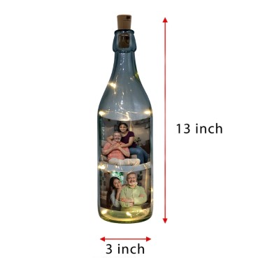 LED Bottle Lamp Personalised for Father Birthday