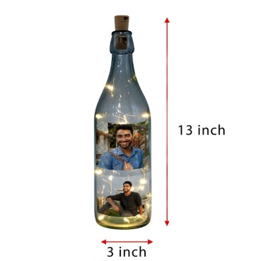 LED Bottle Lamp Personalised for Son Birthday