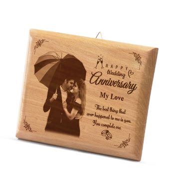 Anniversary Gift for Husband Wooden Photo Frame (5'x4')