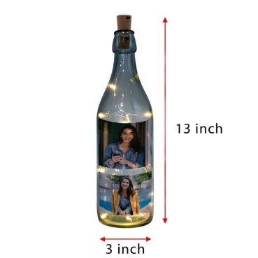 LED Bottle Lamp Personalised for Sister Birthday