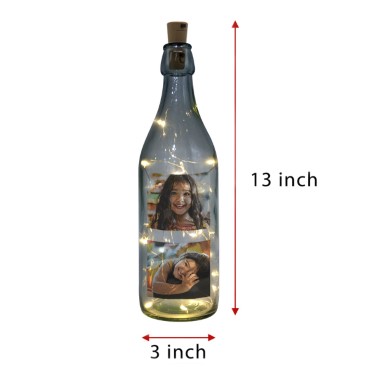 LED Bottle Lamp Personalised for Girl Child Birthday