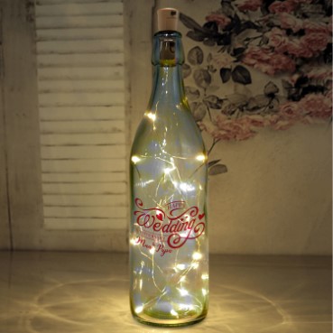 LED Bottle Lamp Personalised for Father Anniversary