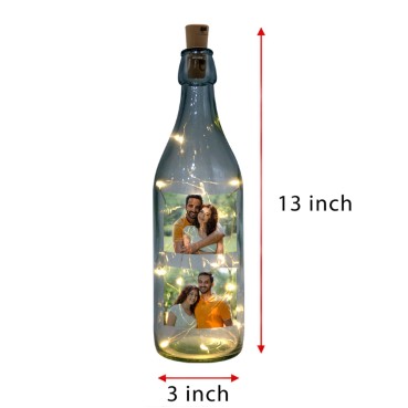 LED Bottle Lamp Personalised for Sister Anniversary
