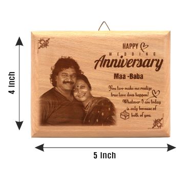 Anniversary Gift for Mother Wooden Photo Frame (5'x4')