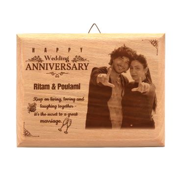 Anniversary Gift for Female Friend Wooden Photo Frame (5'x4')