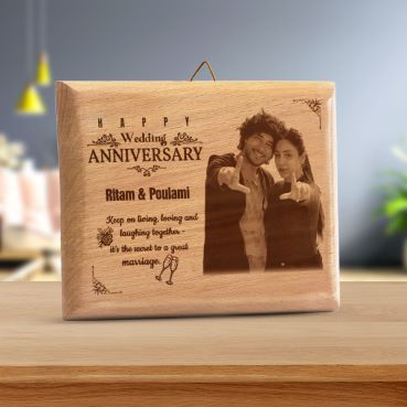 Anniversary Gift for Female Friend Wooden Photo Frame (5'x4')