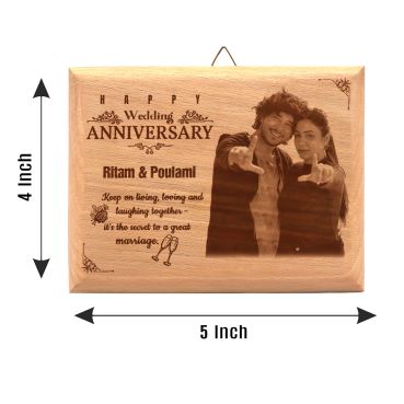 Anniversary Gift for Female Friend Wooden Photo Frame (5'x4')