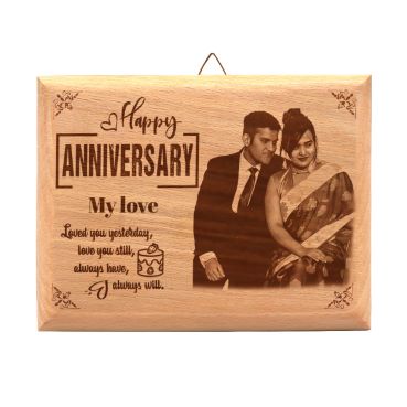 Anniversary Gift for Girlfriend Wooden Photo Frame (5'x4')